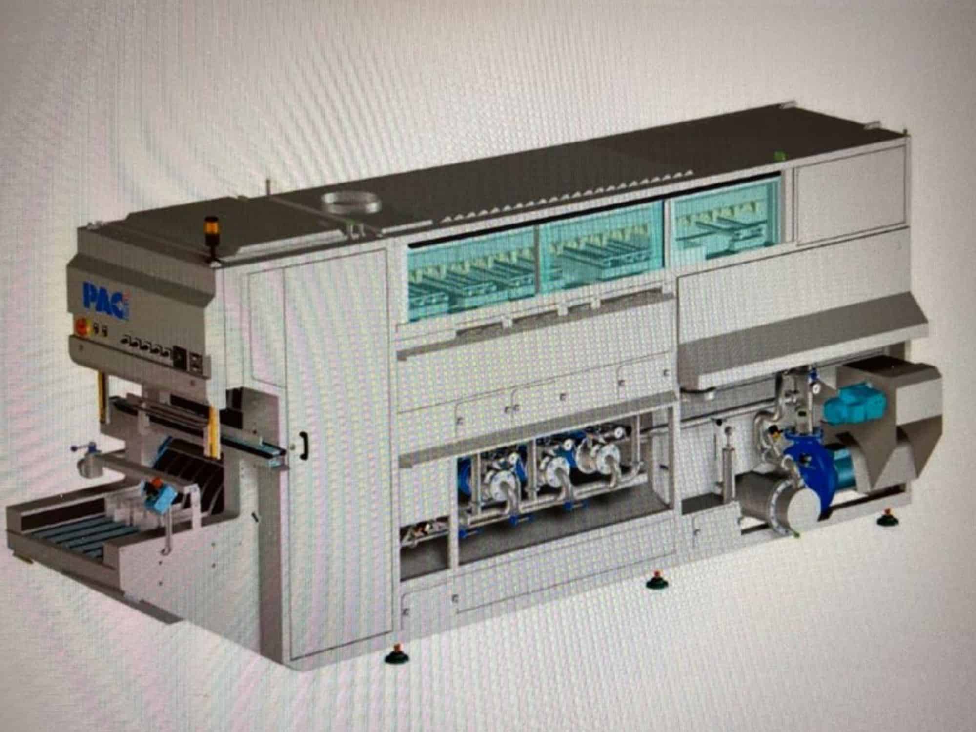 Layout of Nagel, PAC, Juwatec, ICS Returnable Glass Filling line for beer, soft drink