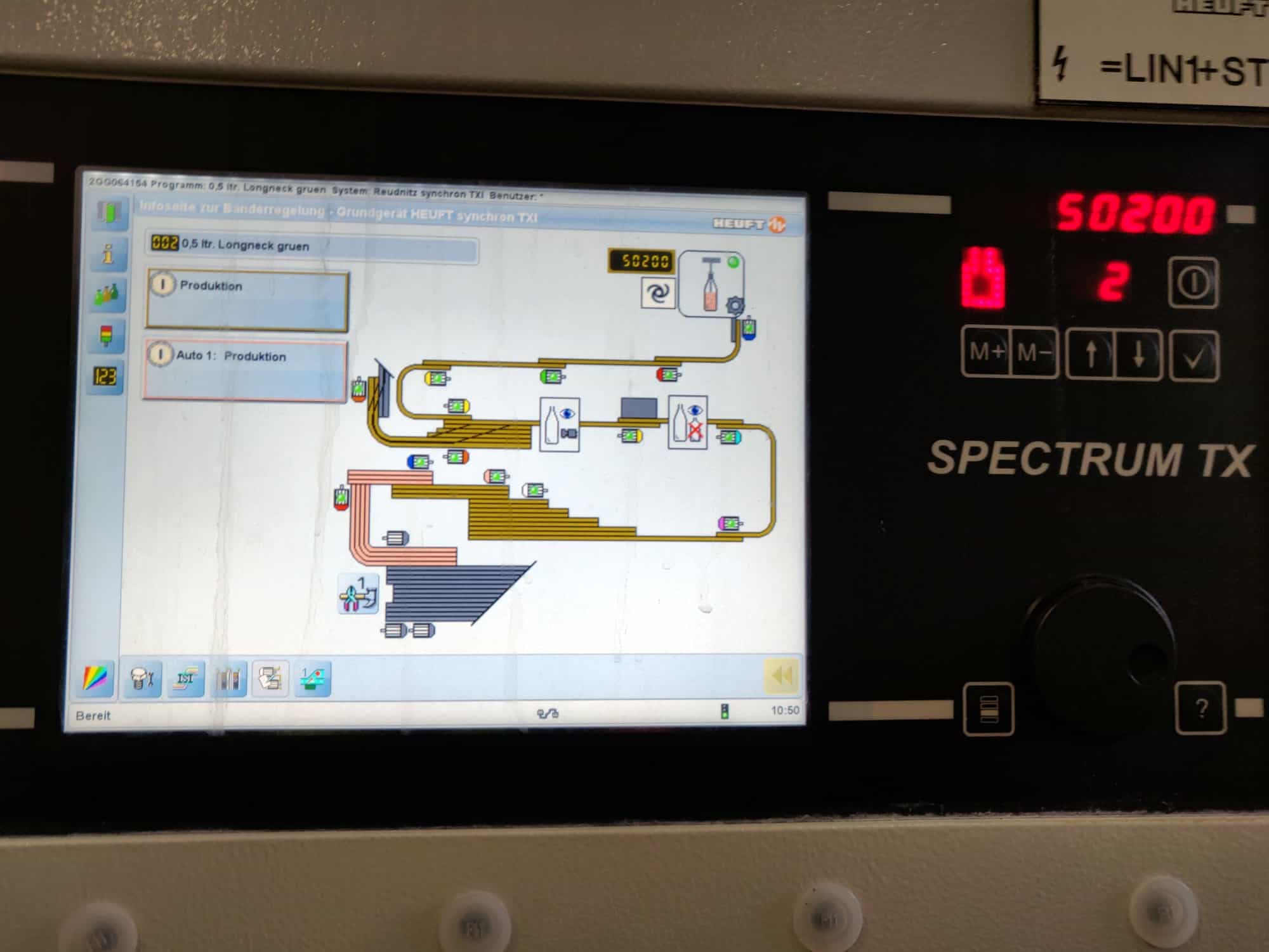 Control unit of Heuft InLine IR