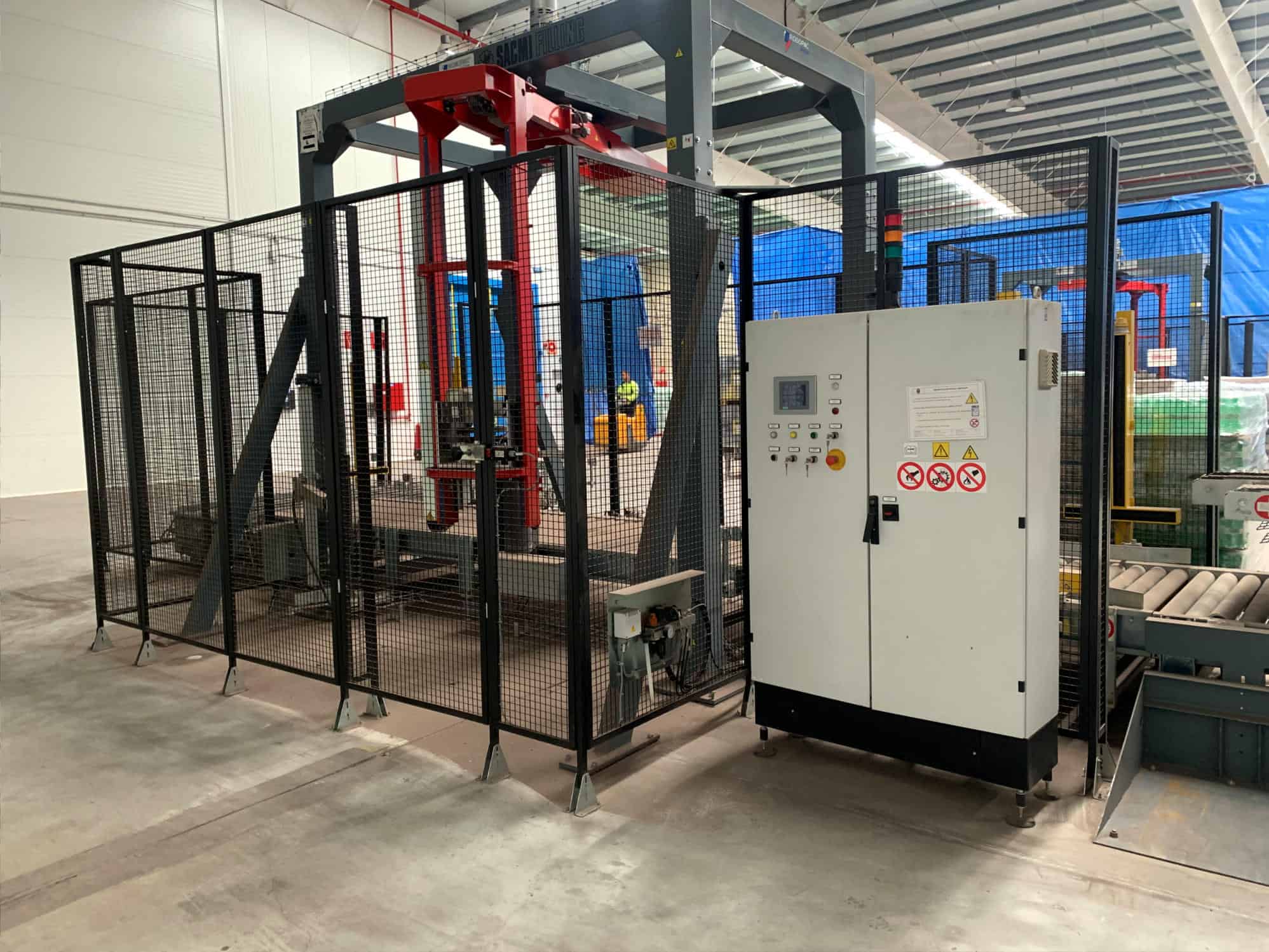 Left view of Sacmi / Robopac Palletizer, Genesis, Helix HS40