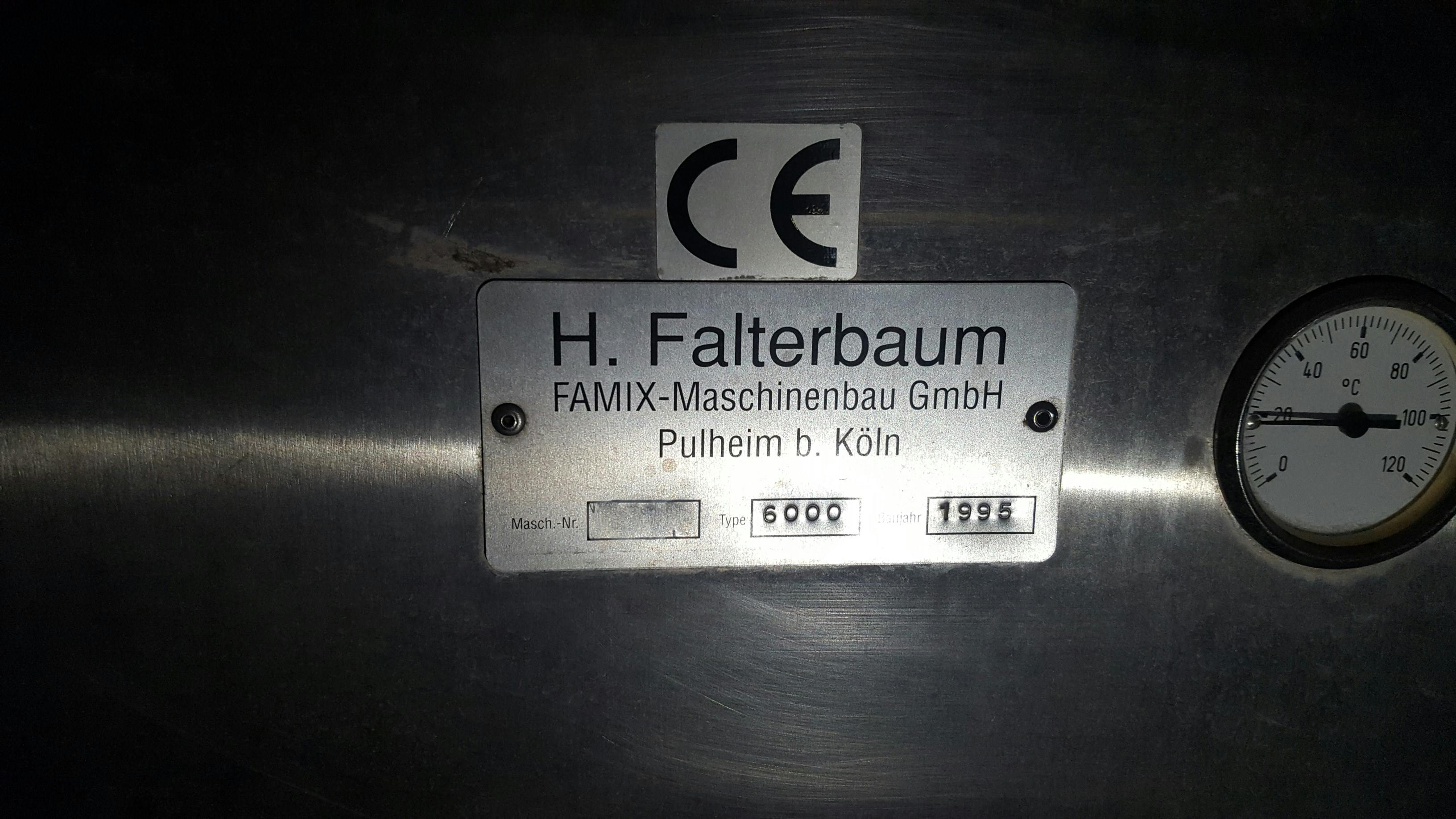 Nameplate of H. FALTERBAUM FAMIX-MASCHINENBAU GMBH Famix 6000