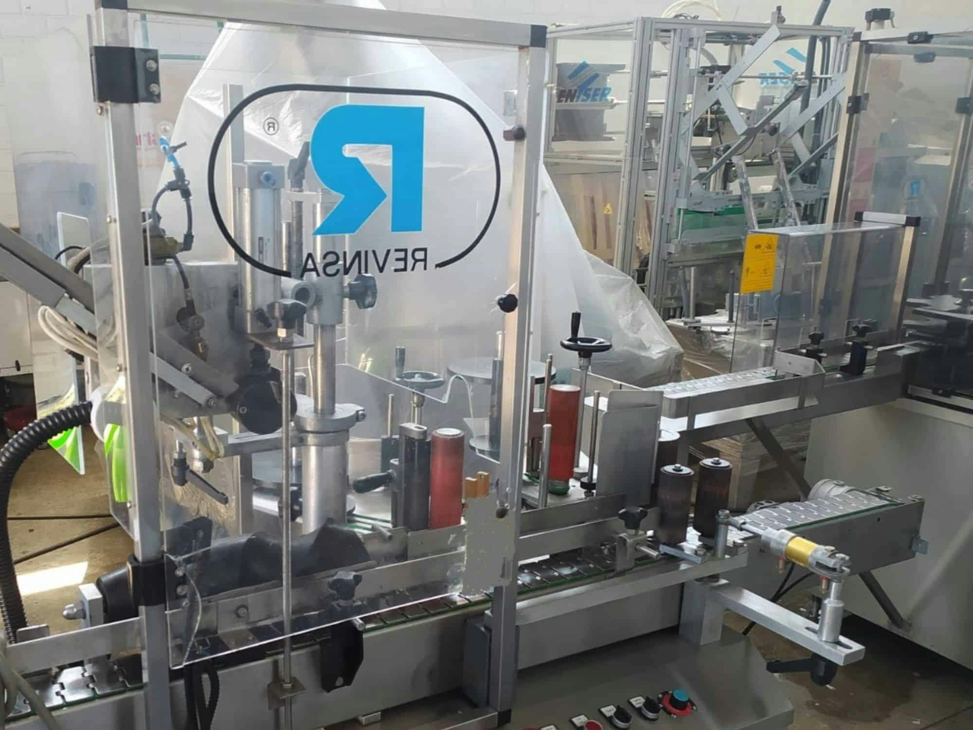 Front view of Revinsa Filling Line for non-returnable glass bottles