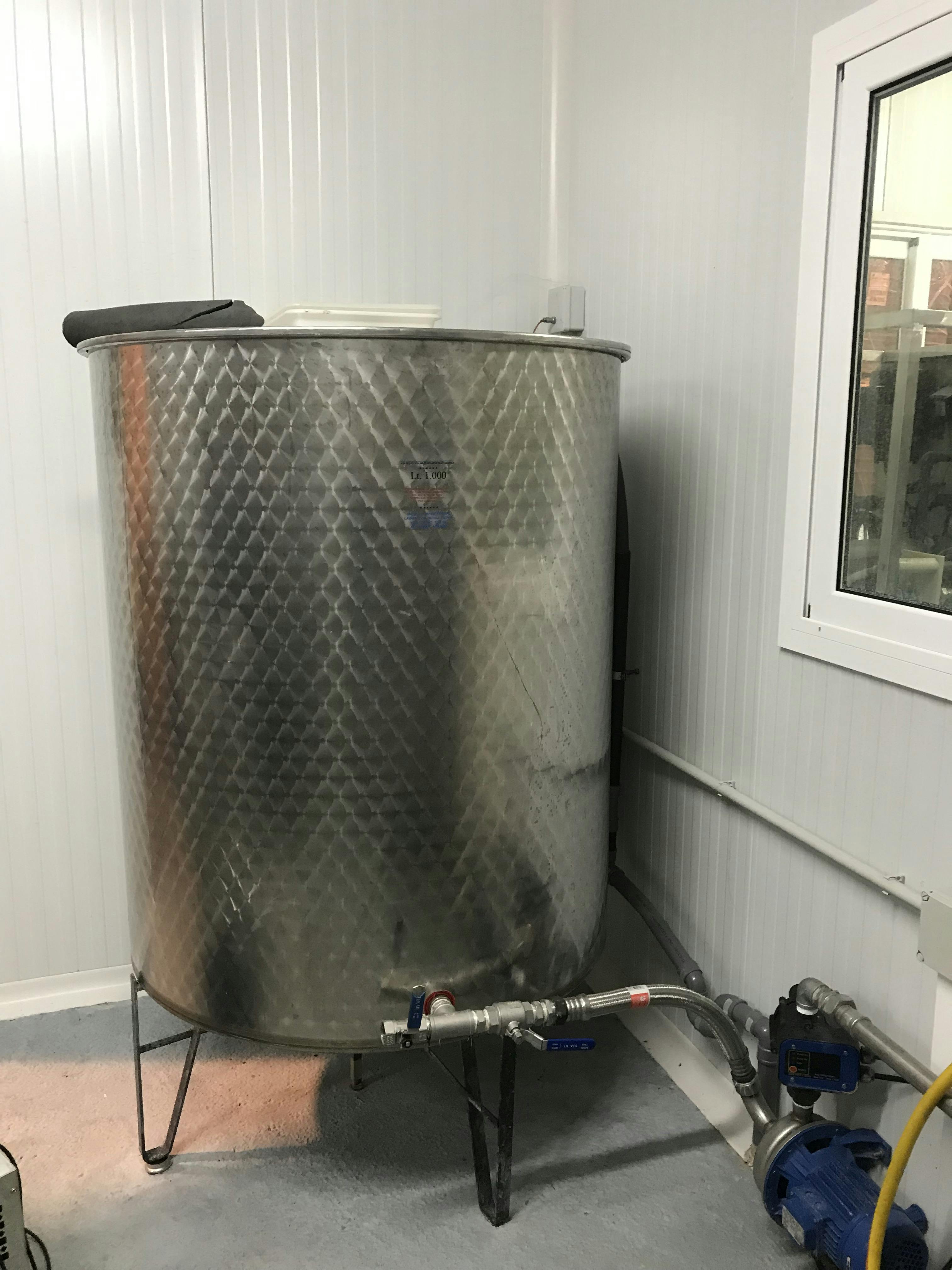 Front view of Ca l'Arenys Microbrewery 800l