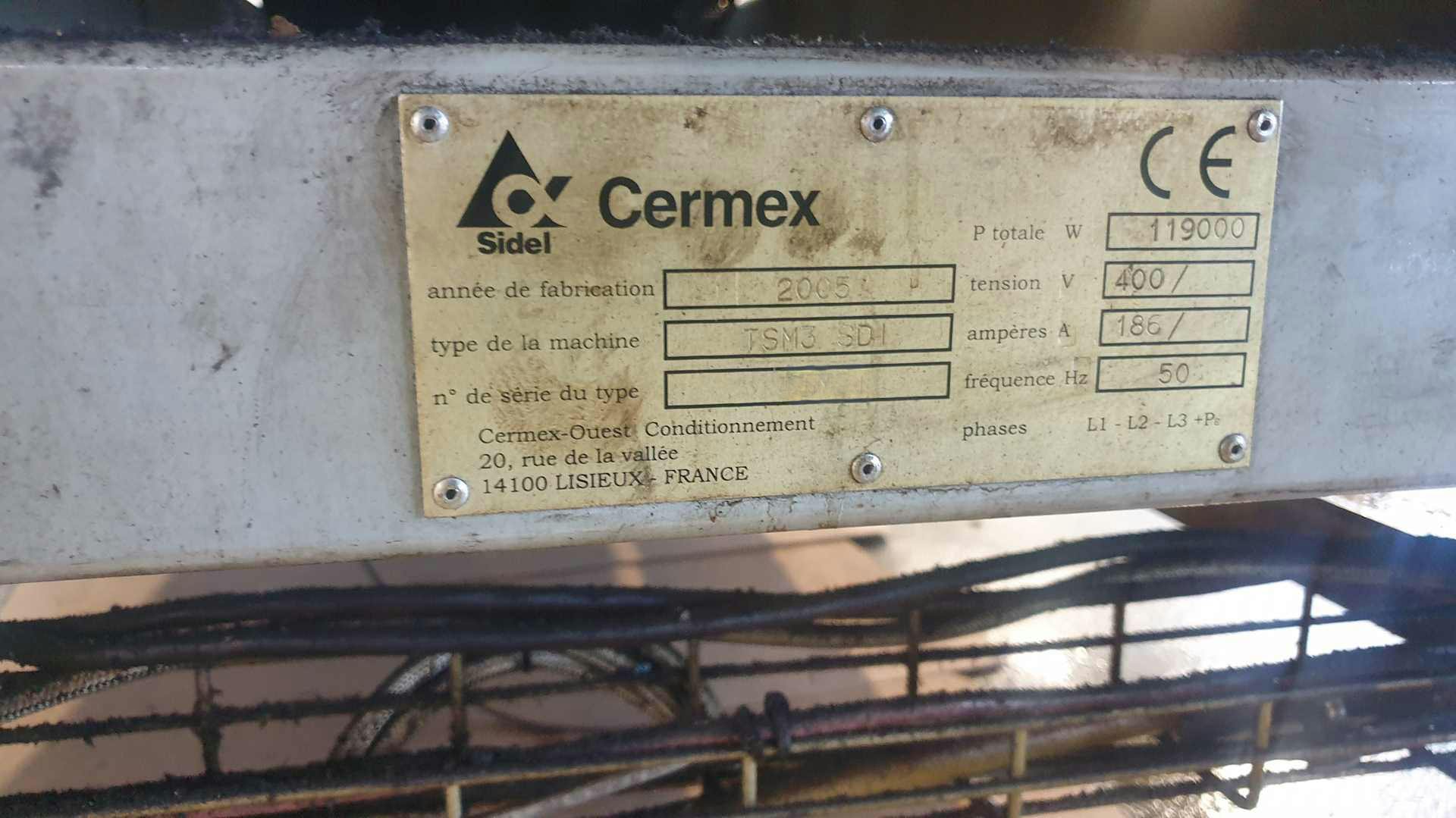 Nameplate of SIDEL CERMEX TSM3 SDI