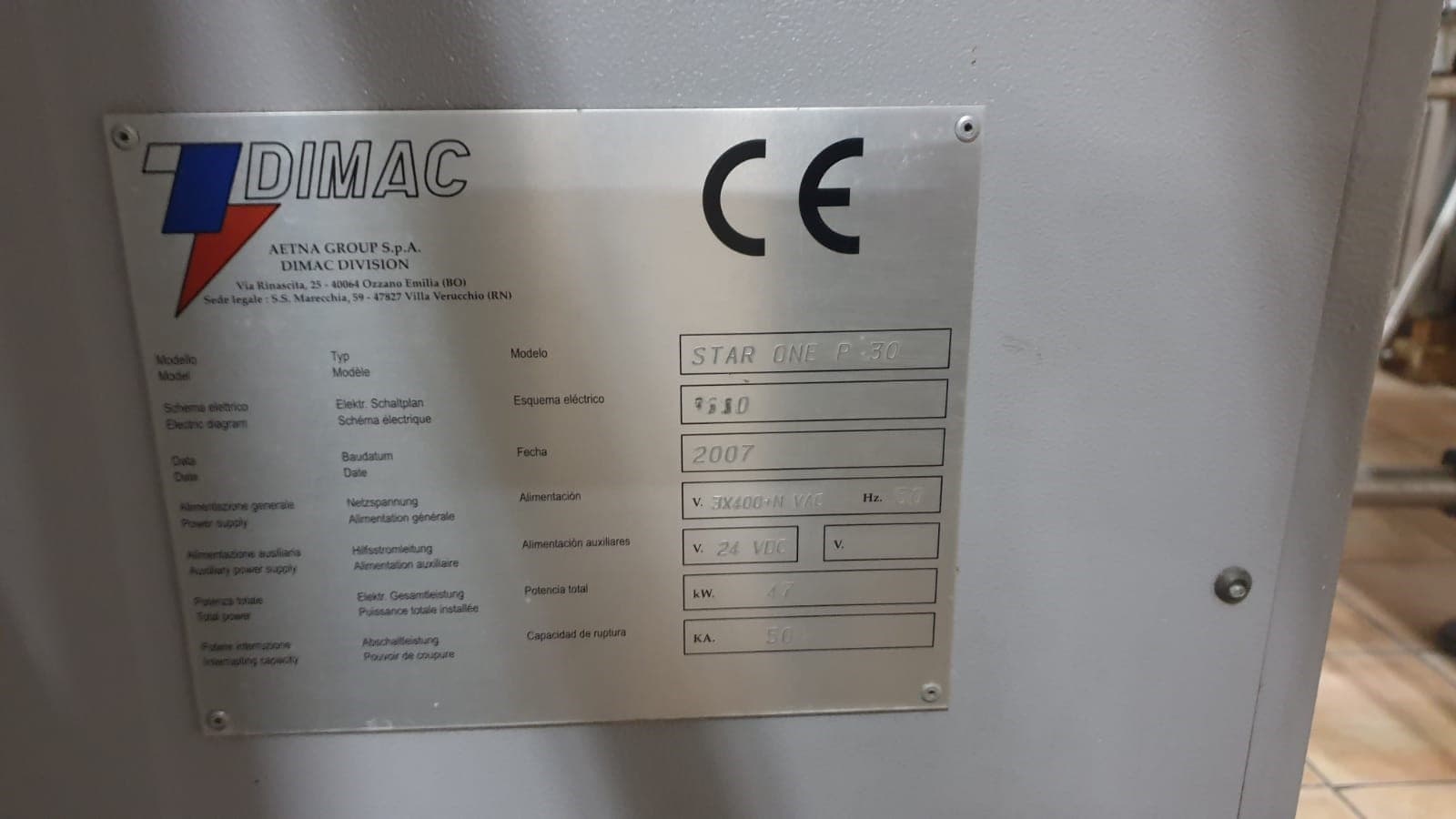 Dimac Star One P30 Combined (Tray & Shrink Packer) (2007) - HR-PAC-DIM ...